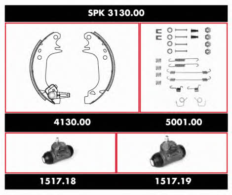 Woking SPK 3130.00 Brake shoe set SPK313000