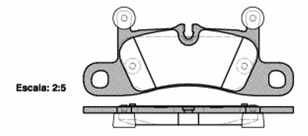 Woking P12793.10 Brake Pad Set, disc brake P1279310