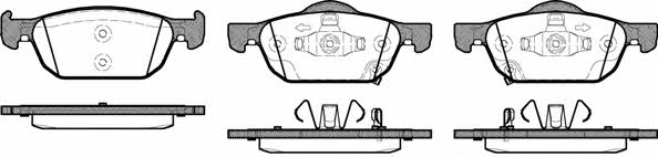 Woking P12843.02 Brake pad set P1284302 P1284302 Woking Brake pad set