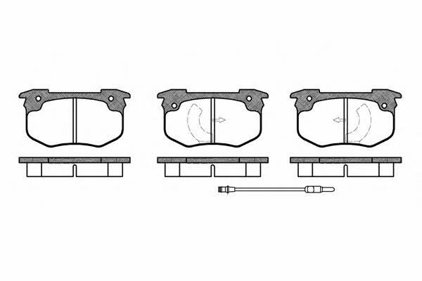 Woking P1293.02 Brake Pad Set, disc brake P129302