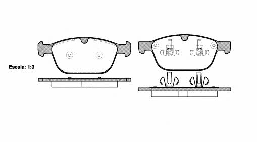 Woking P12973.00 Brake Pad Set, disc brake P1297300