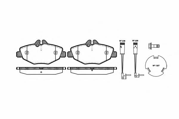 Woking P8903.02 Brake pad set P890302 P890302 Woking Brake pad set