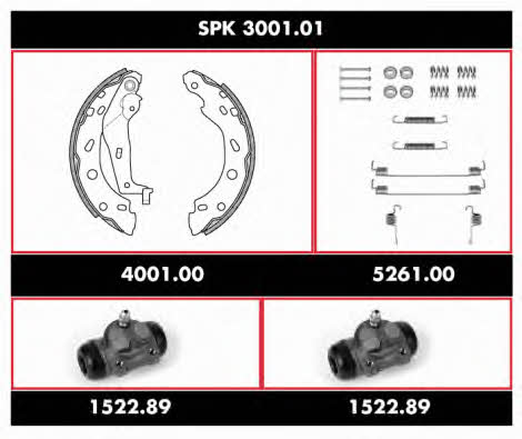Woking SPK 3001.01 Brake shoe set SPK300101