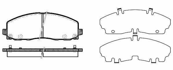 Woking P15843.04 Brake Pad Set, disc brake P1584304