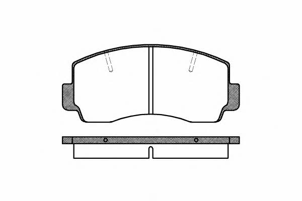 Woking P1943.20 Brake Pad Set, disc brake P194320