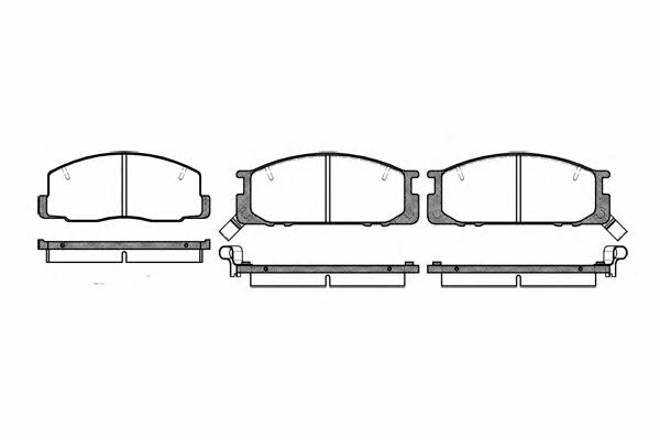 Woking P2063.12 Brake Pad Set, disc brake P206312