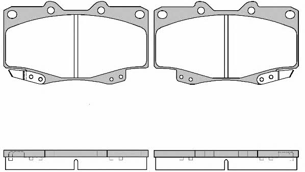 Woking P2153.22 Brake Pad Set, disc brake P215322