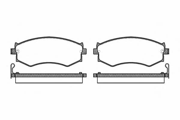 Woking P2503.04 Brake Pad Set, disc brake P250304