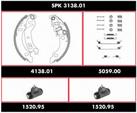 Woking SPK 3138.01 Brake shoe set SPK313801