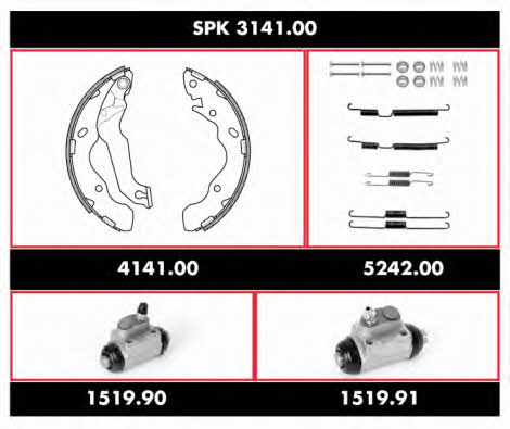 Woking SPK 3141.00 Brake shoe set SPK314100