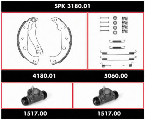 Woking SPK 3180.01 Brake shoe set SPK318001