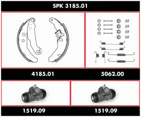 Woking SPK 3185.01 Brake shoe set SPK318501