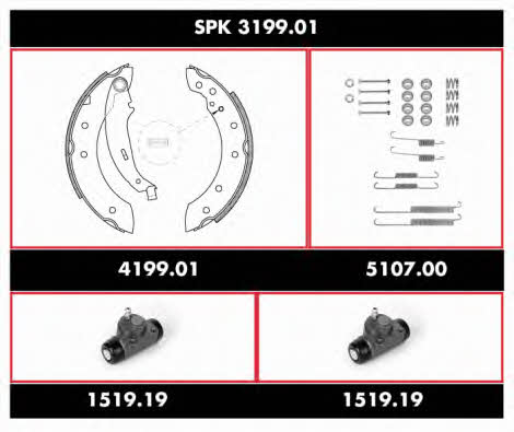  SPK 3199.01 Brake shoe set SPK319901