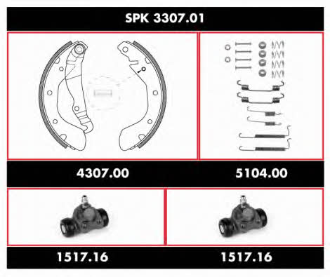 Woking SPK 3307.01 Brake shoe set SPK330701