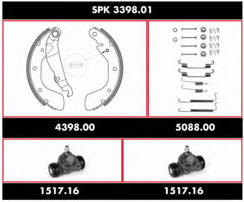 SPK339801 Woking Brake shoe set