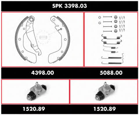  SPK 3398.03 Brake shoe set SPK339803