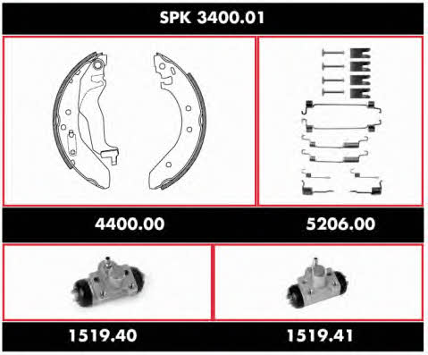  SPK 3400.01 Brake shoe set SPK340001