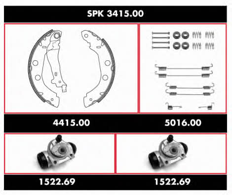  SPK 3415.00 Brake shoe set SPK341500