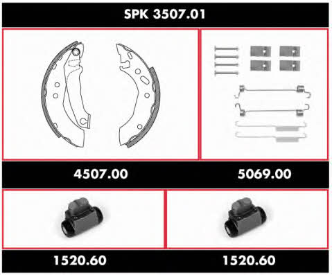 Woking SPK 3507.01 Brake shoe set SPK350701