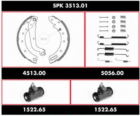  SPK 3513.01 Brake shoe set SPK351301