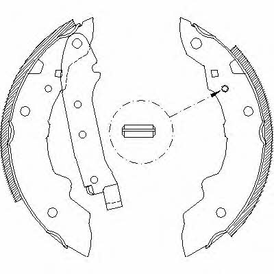 Woking Z4036.00 Brake shoe set Z403600