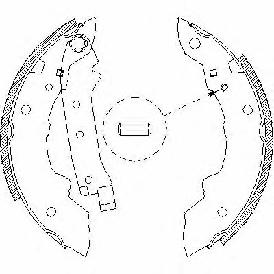 Woking Z4038.00 Brake shoe set Z403800