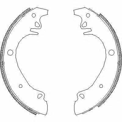 Woking Z4070.01 Brake shoe set Z407001