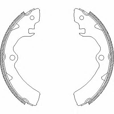 Woking Z4106.00 Brake shoe set Z410600