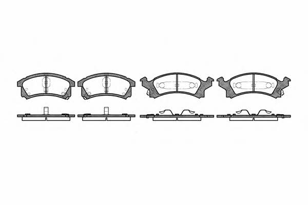 Woking P4383.04 Brake Pad Set, disc brake P438304