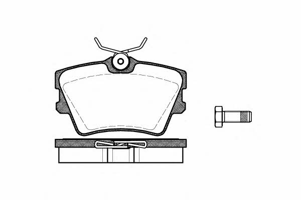 Woking P4913.00 Rear disc brake pads, set P491300