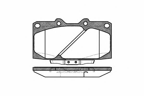 Woking P4993.04 Brake Pad Set, disc brake P499304