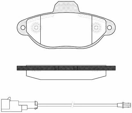 Woking P5143.22 Brake Pad Set, disc brake P514322