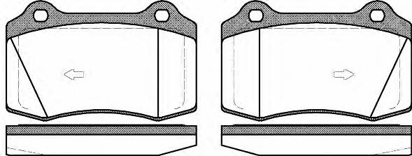 Woking P5343.55 Brake Pad Set, disc brake P534355