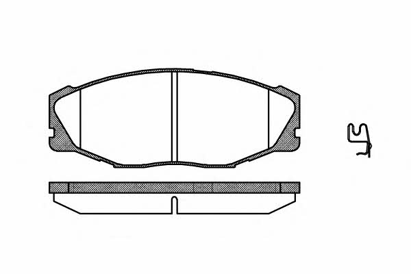 Woking P5433.04 Brake Pad Set, disc brake P543304