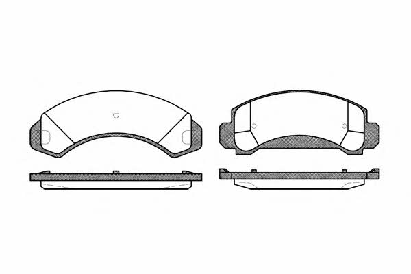 Woking P5543.00 Brake Pad Set, disc brake P554300