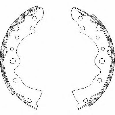 Woking Z4144.00 Brake shoe set Z414400