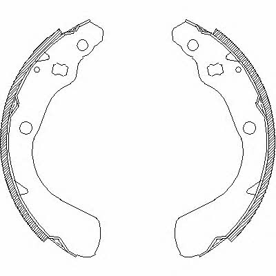 Woking Z4151.00 Brake shoe set Z415100