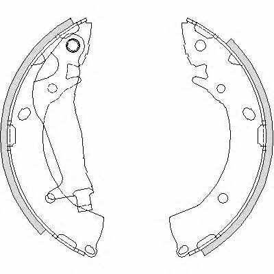 Woking Z4203.00 Brake shoe set Z420300