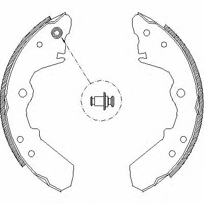 Woking Z4343.00 Brake shoe set Z434300