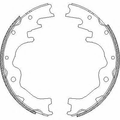 Woking Z4388.00 Brake shoe set Z438800