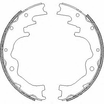 Woking Z4388.01 Brake shoe set Z438801