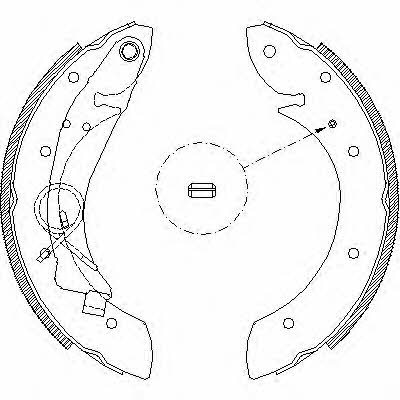 Woking Z4419.00 Brake shoe set Z441900