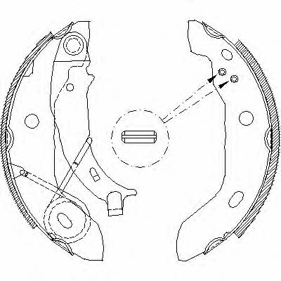 Z442100 Woking Brake shoe set