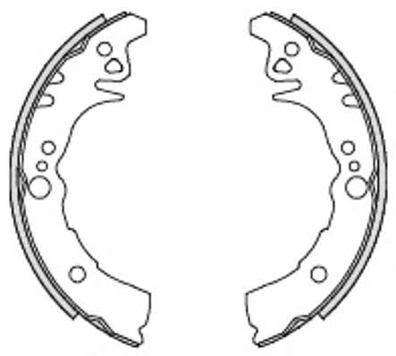 Woking Z4433.00 Brake shoe set Z443300