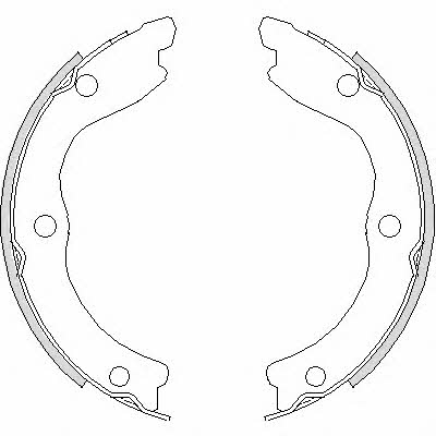 Z473600 Woking Handbrake shoes