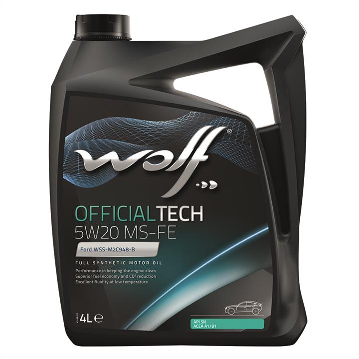 Wolf 8320187 Engine oil Wolf OfficialTech MS-FE 5W-20, 4L 8320187