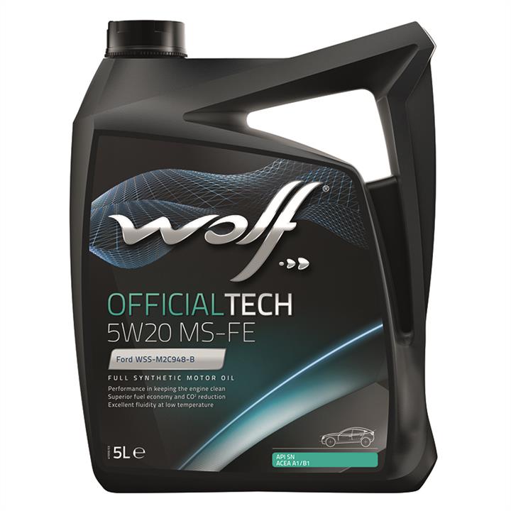 Wolf 8320385 Engine oil Wolf OfficialTech MS-FE 5W-20, 5L 8320385