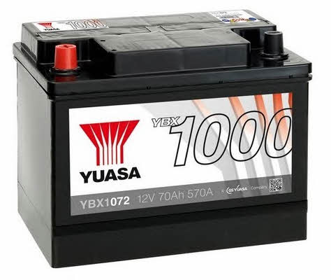 Yuasa YBX1072 Battery Yuasa YBX1000 CaCa 12V 70AH 570A(EN) L+ YBX1072