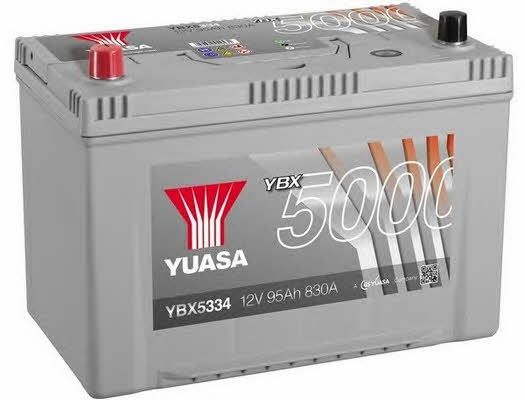 Yuasa YBX5334 Battery Yuasa YBX5000 Silver High Performance SMF 12V 95AH 830A(EN) L+ YBX5334