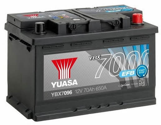 Yuasa YBX7096 Battery Yuasa YBX7000 EFB Start-Stop Plus 12V 70AH 650A(EN) R+ YBX7096